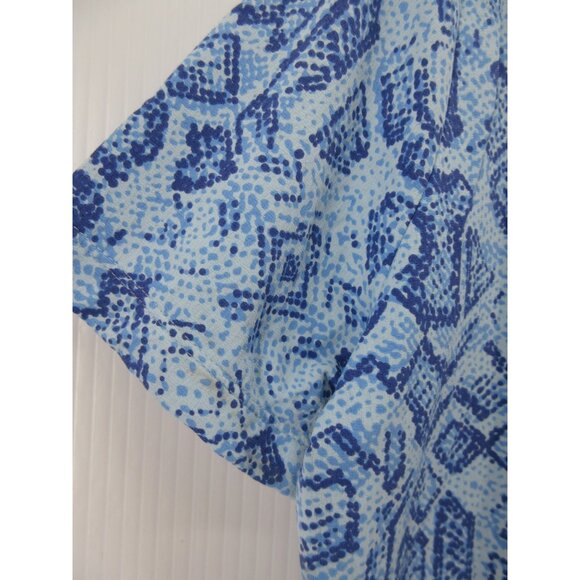 Ibkul Top Medium Golf Performance Shirt 1/4 Zip Geometric Active * - Picture 9 of 12